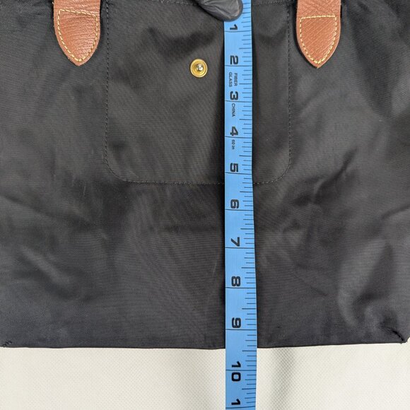 Longchamp Le Pliage Nylon Tote Bag Black Foldable Shoulder Bag 100% Authentic - Picture 14 of 16